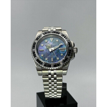 Custom Seiko Mod • Black Pearl Diamond Yachtmaster • 40mm